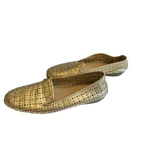 Gold Ballerina FlatsSize 7.5 A2 By Aerosoles
